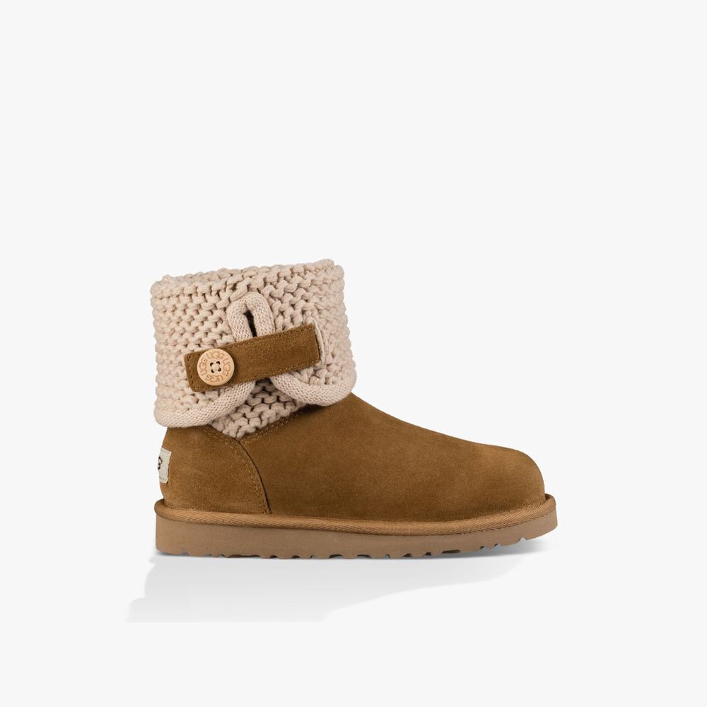 Bottes UGG Darrah Garcon Marron Soldes 739RQXTY